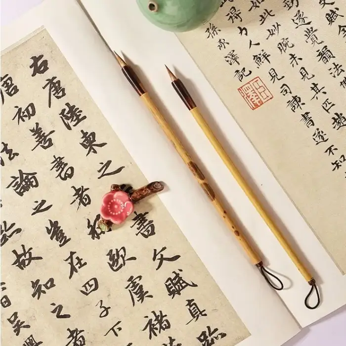Pinceau de calligraphie chinoise à l'huile