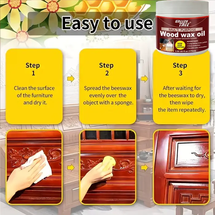 Huile de cire pour bois multi-usages