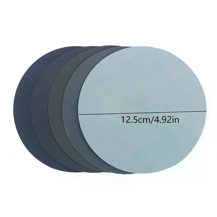Pack de 15/25 disques de papier de verre de 5 pouces avec grains 1000 à 5000 pour le ponçage humide ou sec
