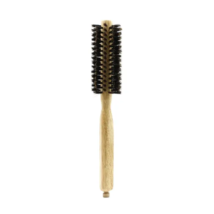 6 tailles manche en bois poils de sanglier brosse ronde queue amovible professionnel Salon de coiffure
