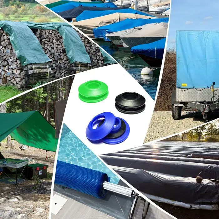 Ensemble d'oeillets en plastique