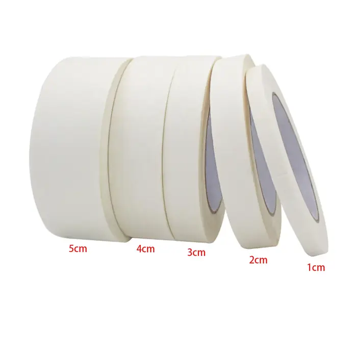 1 rouleau de ruban de masquage blanc de 50M