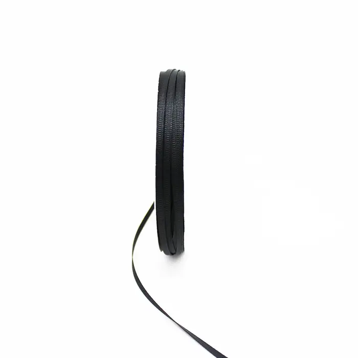 Ruban gros-grain en Polyester de couleur noire, 1/8 pouces, 3 MM, pour la maison, mariage, cadeau fa