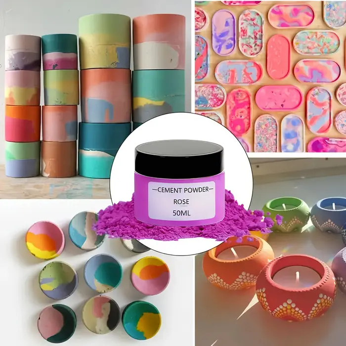 Ensemble de pigments en poudre pour ciment et gypse