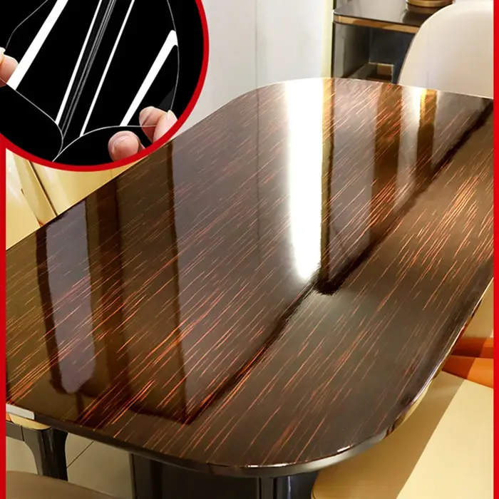 Film de Protection adhésif pour Table, Protection transparente et brillante, anti-rayures, résistant