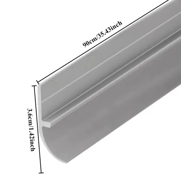 Bande d'étanchéité pour bas de porte en PVC