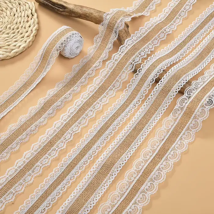 Ruban en toile de Jute naturelle de 2/5 mètres