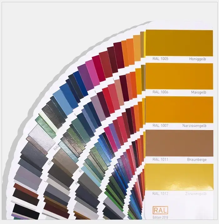 Carte de couleurs RAL originale allemande