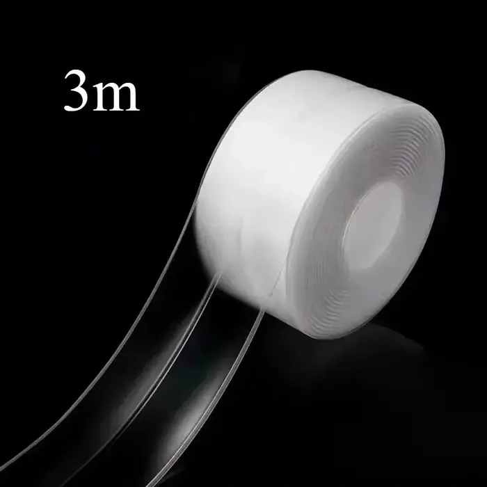 Ruban adhésif transparent imperméable pour cuisine et salle de bain