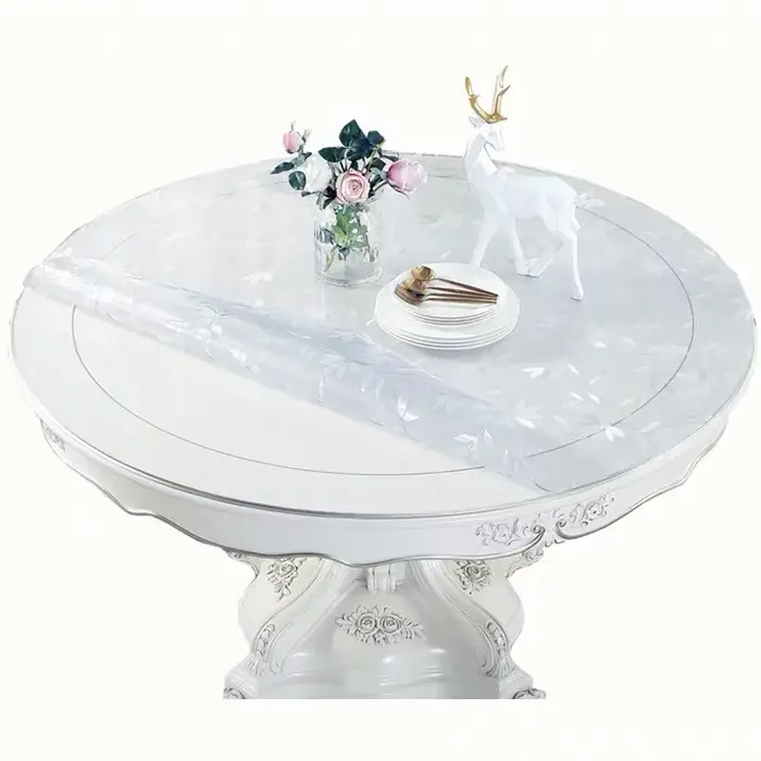 Nappe de Table ronde transparente de 1.0mm