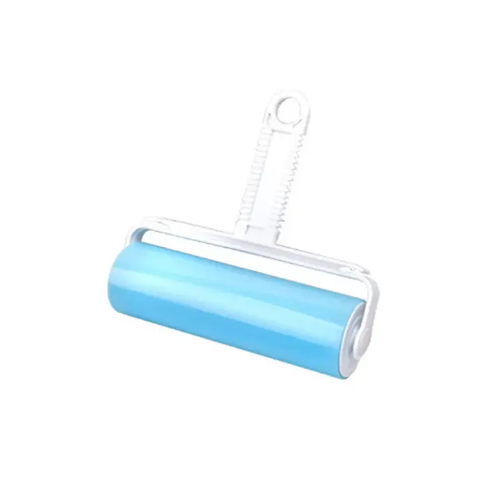 Rouleau Adhésif Lavable pour Vêtements et Poils d'Animaux, Réutilisable, Portable, Nettoyage Domestique, Éliminateur de Poils, Rouleau Adhésif pour Tapis, Lit, Canapé, Collecteur de Poussière