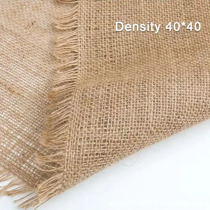 Rouleau de tissu en toile de Jute écologique, 19.6x63 pouces, tissu en maille naturelle pour sacs de