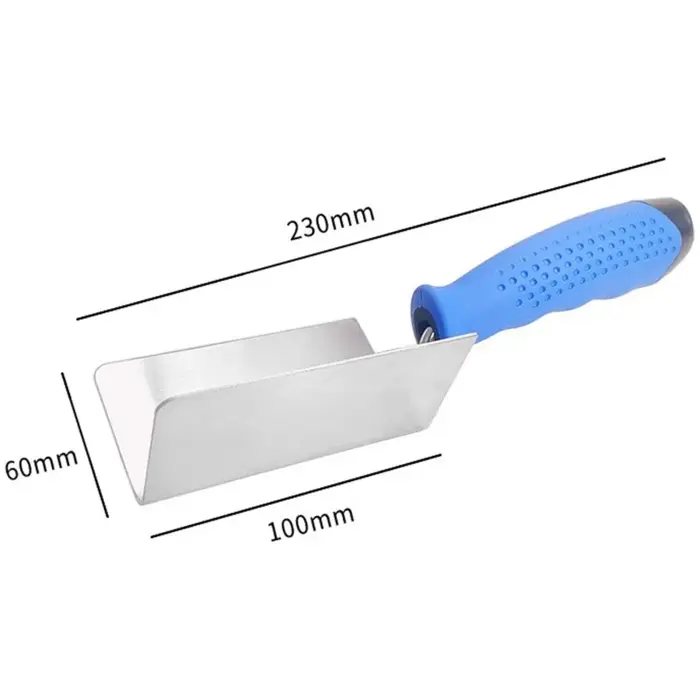 BSEVB - Ensemble de truelles d'angle en acier inoxydable pour le plâtrage - Outils de lissage à doub
