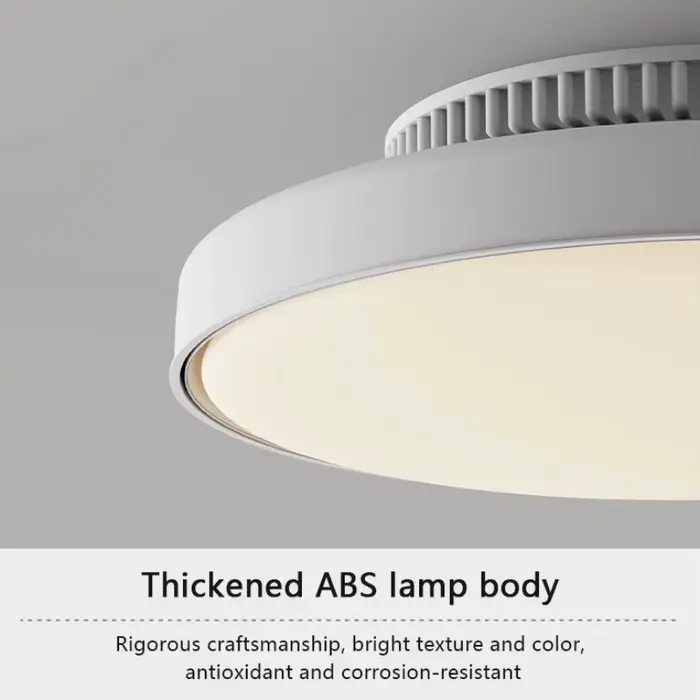 Lampe de ventilateur de plafond LED avec conception moderne sans lame, vent silencieux et fort, télé
