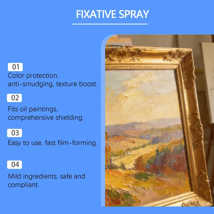 Fixateur en spray pour dessins et peintures