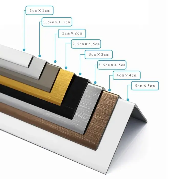 Bandes de protection d'angle en alliage d'aluminium