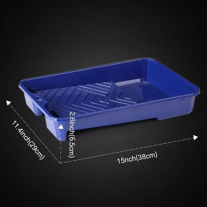 1 plateau à peinture en plastique de 9 pouces + 10 plateaux transparents pour un changement de couleur facile