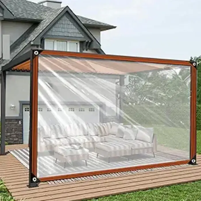 Bâche transparente épaisse et imperméable