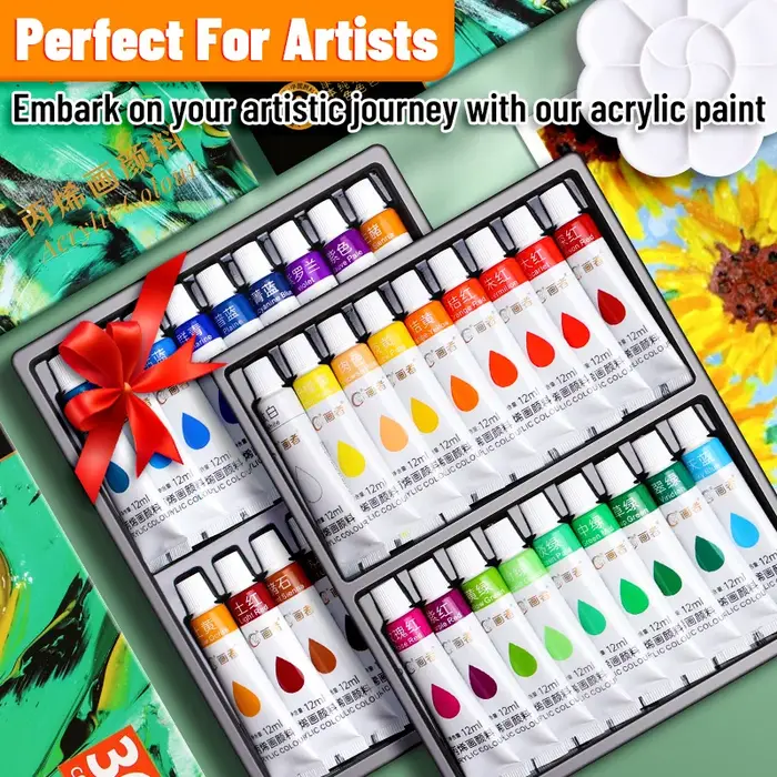 Kit de peinture acrylique vibrant