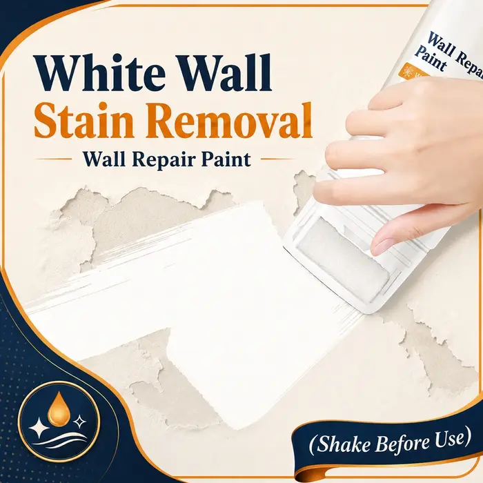 Peinture de réparation murale blanche avec rouleau intégré 100g – Gel de retouche à séchage rapide pour taches