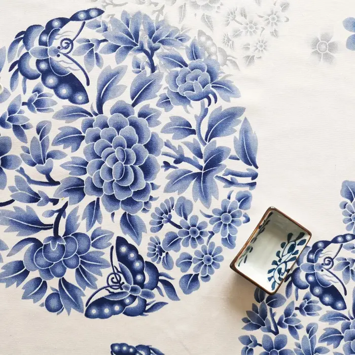 Tissu en toile de coton pur de 2.4m de large au mètre