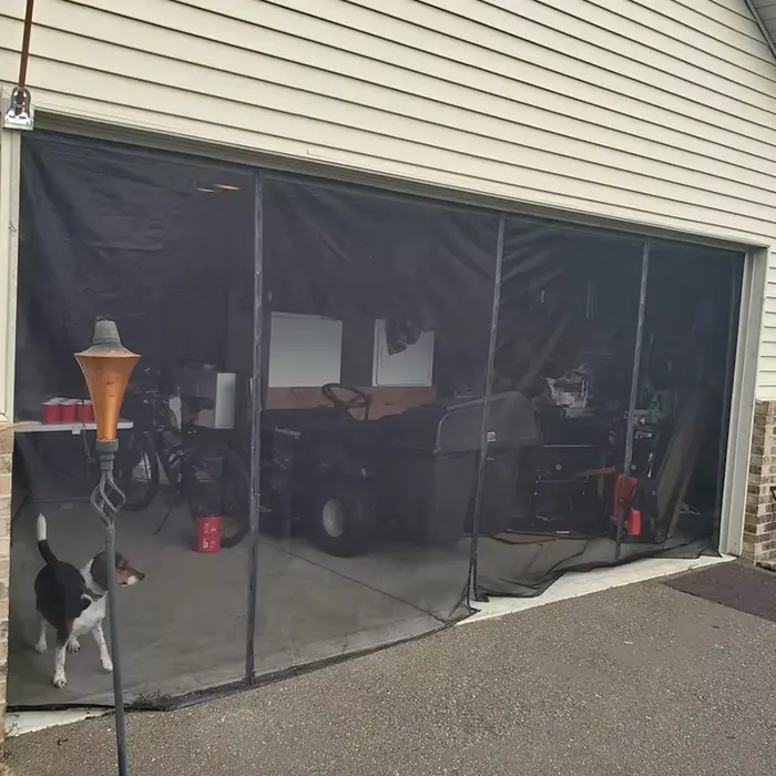 Rideau de porte de Garage magnétique de grande taille, moustiquaire de taille personnalisée, écran a