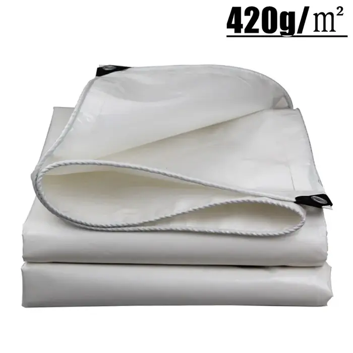 420~1000g/ ㎡   Bâche en PVC robuste, bannière enduite, abri solaire, auvent pour Pergola, couverture