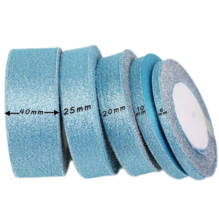 (25 Yards/Lot) Ruban en polyester bleu ciel