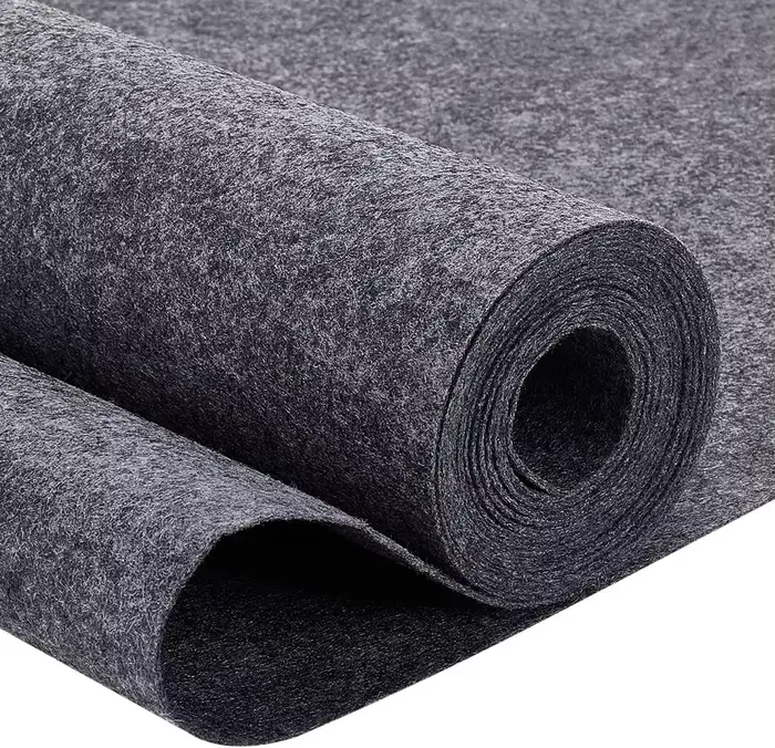 Rouleaux de tissu Non tissé de 10 pieds x 15.75 pouces, feuille de feutre de Polyester gris foncé de
