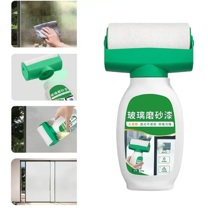 Peinture pour verre dépoli à appliquer au rouleau pour fenêtres