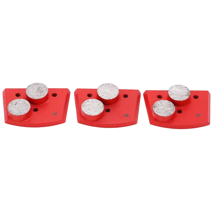 30 # Pads de ponçage rouges trapézoïdaux 30 grains # Dents cylindriques Grit 2 pour le polissage du béton