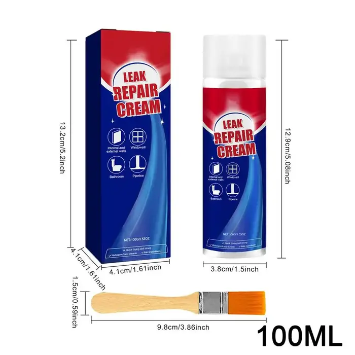 Brosse de scellement imperméable pour réparation de fuites murales et de toitures, liquide à séchage