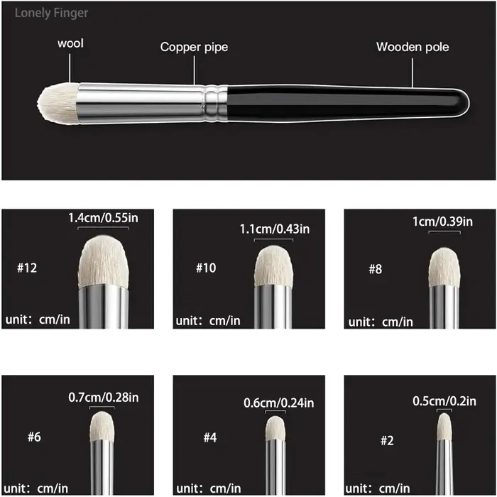 3 pièces/6 pièces brosse sèche peinture Miniature brosse sèche
