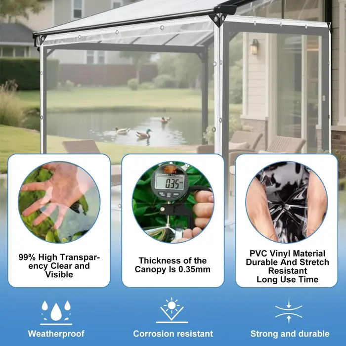 Bâche en PVC transparent 0