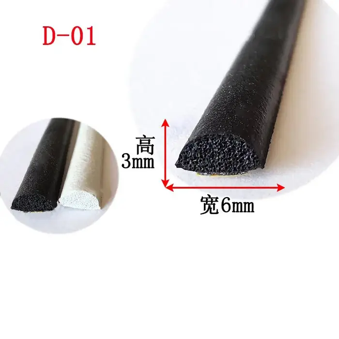 1/2/3M EPDM mousse de caoutchouc insonorisée joint toit ouvrant triangulaire fenêtre voiture toit co