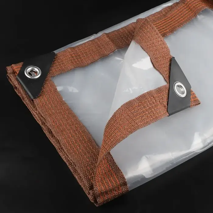 Bâche PE transparente imperméable personnalisable