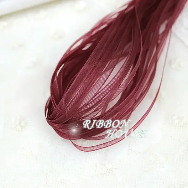 (40 mètres/lot) Rubans en organza de 3 mm