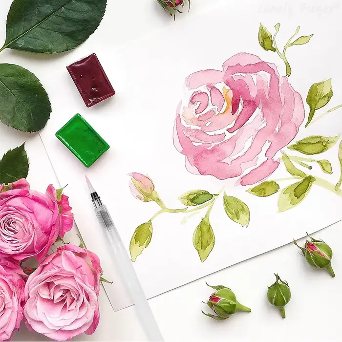 6/12 pièces stylo pinceau aquarelle pour artiste étudiant peinture lettrage pointe plate/pointe