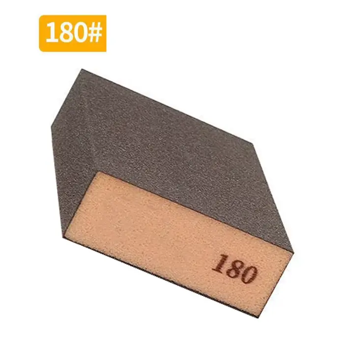 Bloc d'éponge de ponçage grain 36 à 220, tampon en mousse Abrasive humide et sec pour peinture sur b
