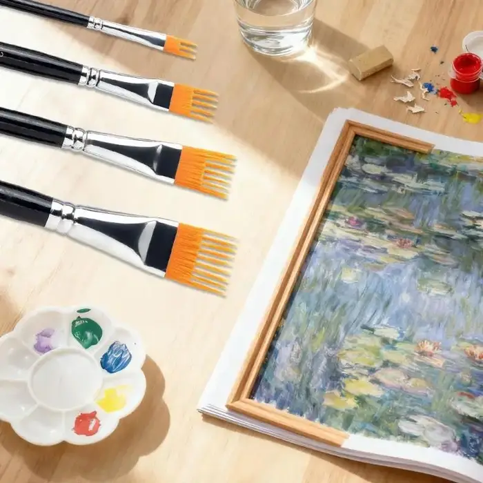 Pinceaux à aquarelle, design ergonomique