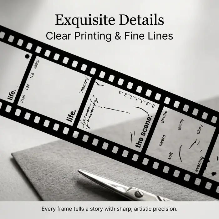 Rubans adhésifs PET à thème rétro cinéma pour scrapbooking