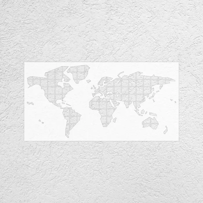 Pochoir carte du monde 101cm, décoration murale pour peinture, modèle pour peindre les fabricants de