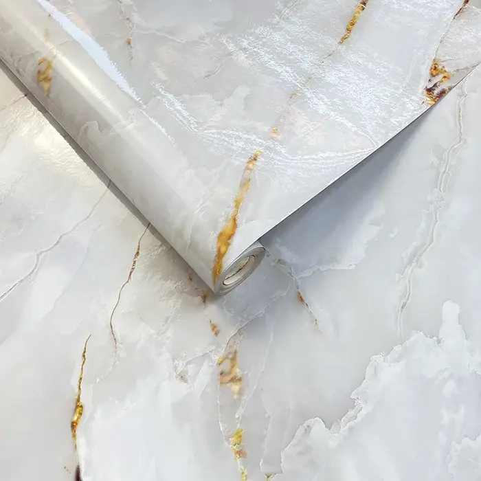 Papier peint auto-adhésif à motif de marbre lisse