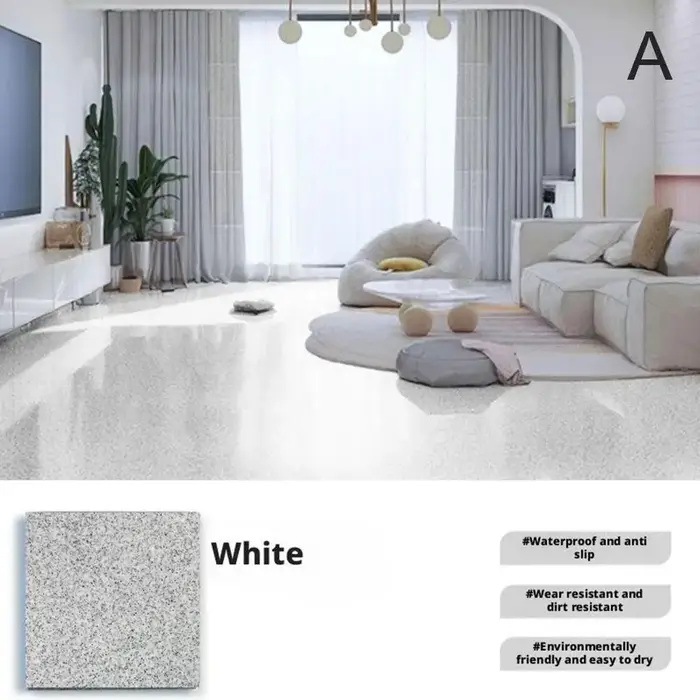 Peinture de sol auto-nivelante, Imitation marbre, pour atelier domestique, ciment, extérieur, résist