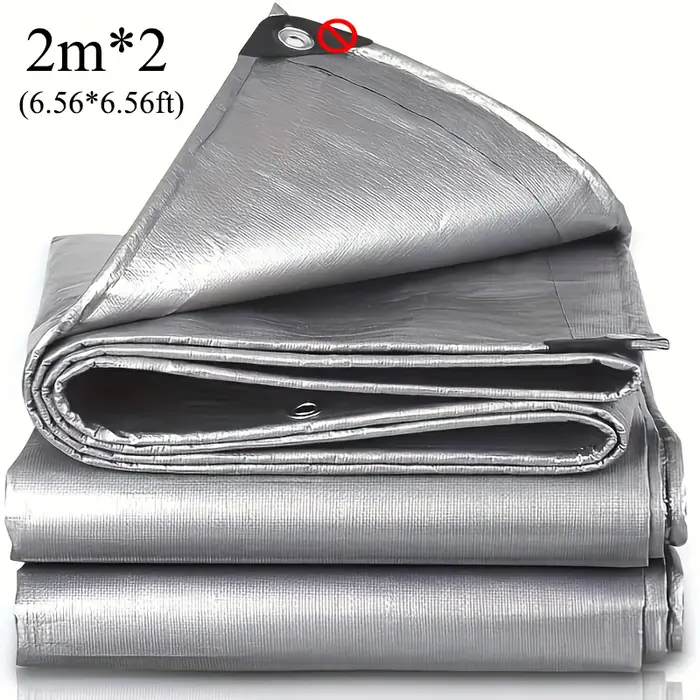 Bâche Argentée Imperméable Anti-UV Polyvalente 2x2m 2x3 3x3 3x4 3mx5 Auvent Abri Pluie Protection So