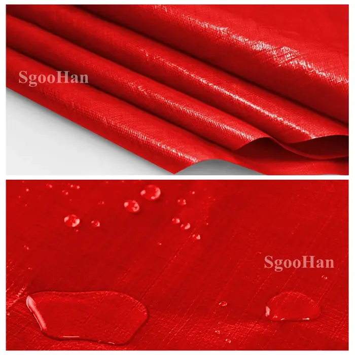 Bâche en PE rouge imperméable