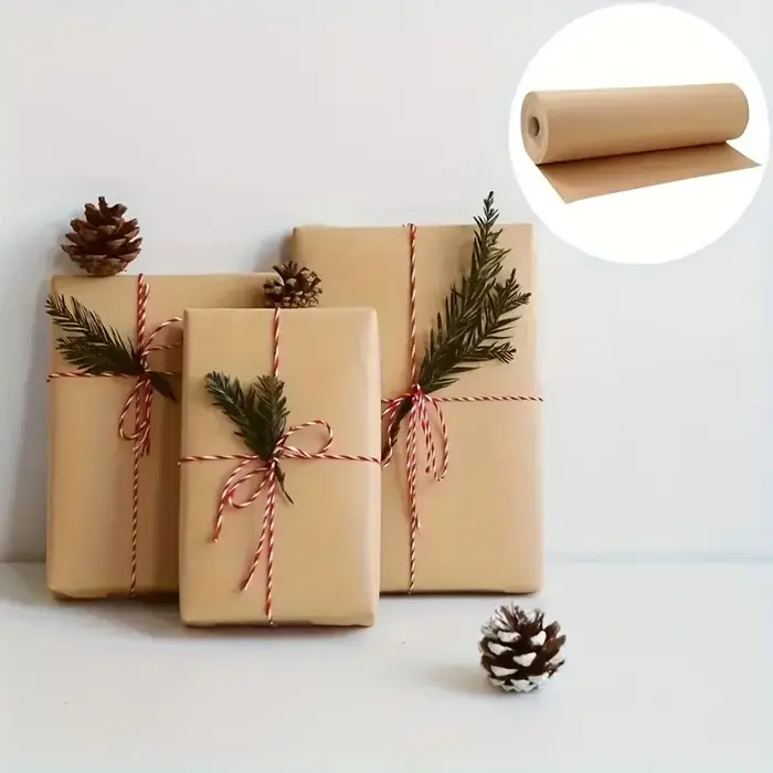1 rouleau de papier Kraft marron